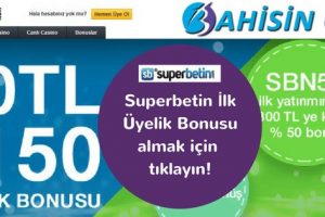 Superbetin Hoşgeldin Bonusu